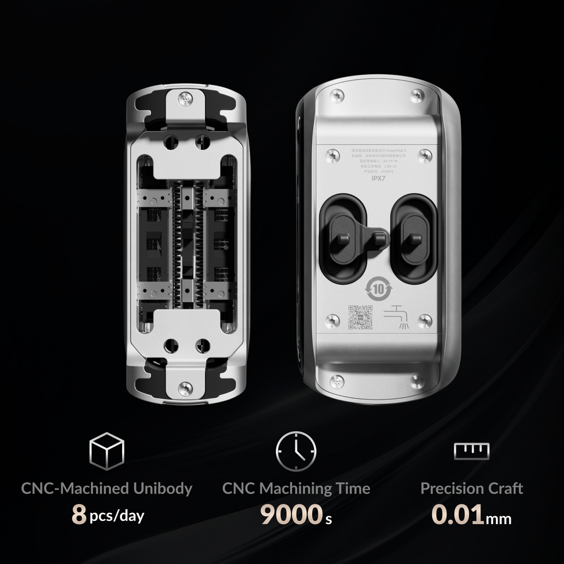 Laifen P3 Pro 3-Blade Electric Shaver with Linear Motor